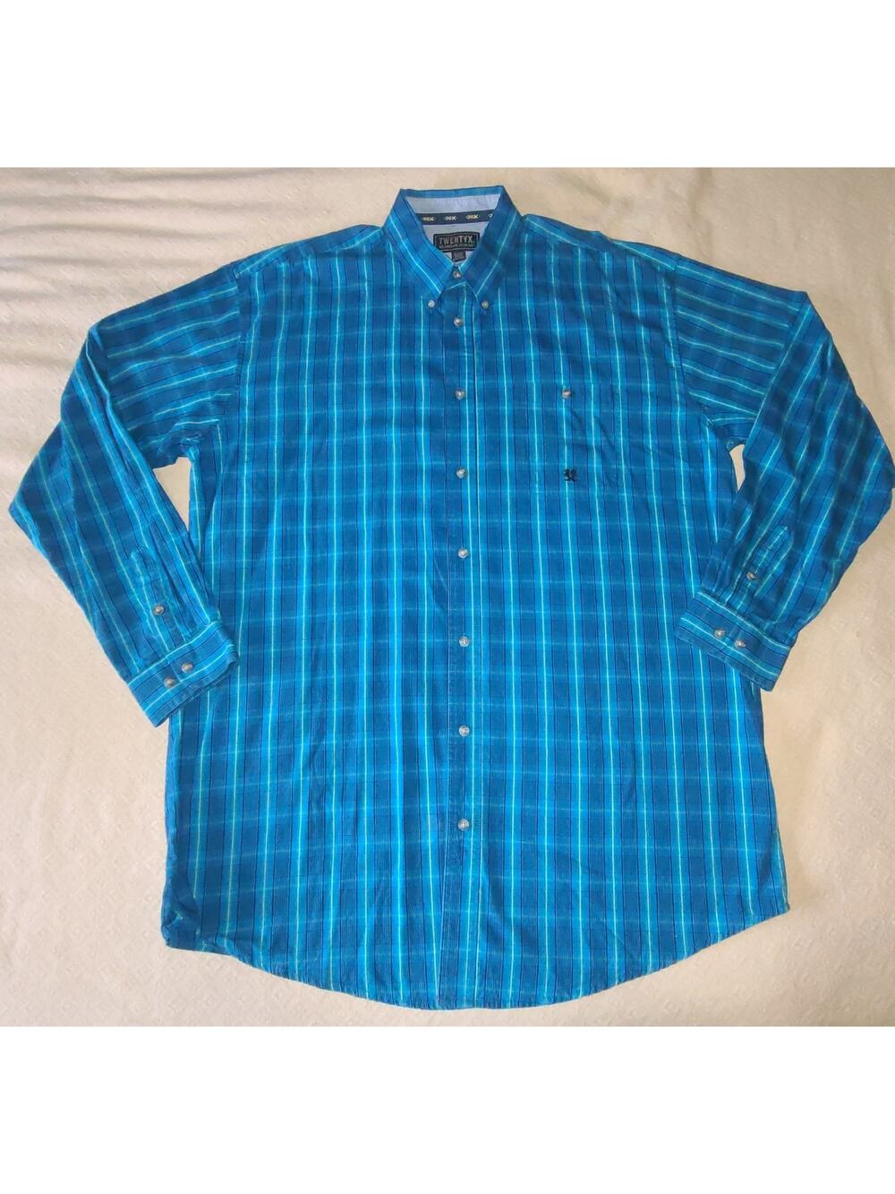 Wrangler Twenty X Shirt Mens 2XLT Big & Tall Western Long Sleeve